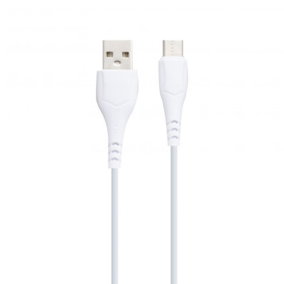 Кабель Borofone BX37 Wieldy USB - microUSB 2,4А 1m Білий