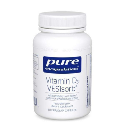 Вітамін D3 VESIsorb Pure Encapsulations 60 капсул (21537)