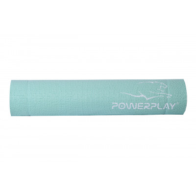 Килимок для фітнесу і йоги PowerPlay 4010 173х61х0.6 см М'ятний (PP_4010_Mint_(173*0,6))