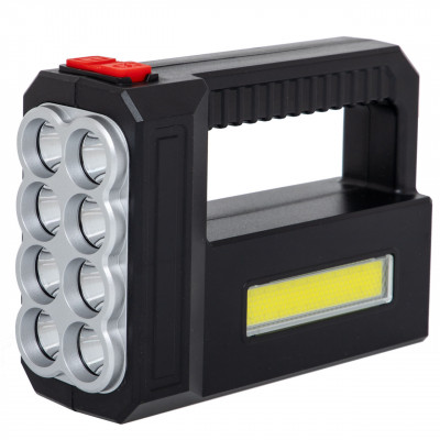 Ліхтар переносний RIAS LF-1780 8LED+COB із сонячною панеллю Black (3_03152)