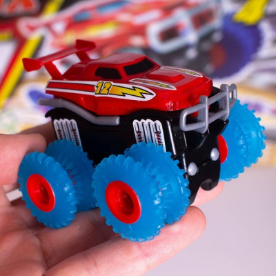 Машинка Trix Trux Monster Truk для канатного дитячого треку монстр-траки Червона (SUN2218_1)