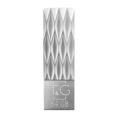 Флеш пам'ять T&G USB 2.0 64GB Metal 103 Steel