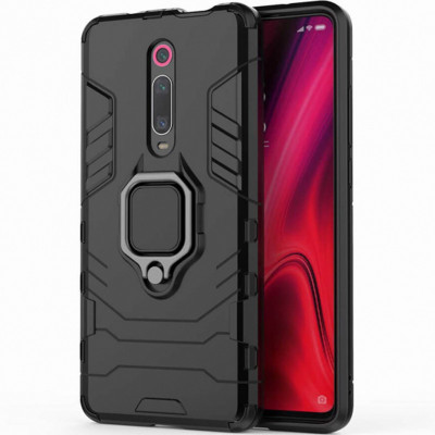 Удароміцний чохол Epik Transformer Ring для Xiaomi Redmi K20 / K20 Pro / Mi9T / Mi9T Pro Чорний (715242)