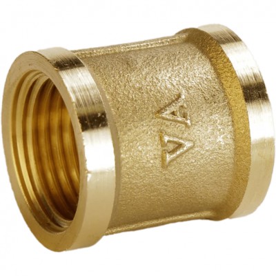 Муфта 1/2″ВВ латунна А0305А Муфта 1/2″ВВ латунна А0305А