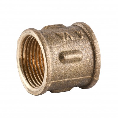 Муфта 3/4″ВВ латунна А0302А Муфта 3/4″ВВ латунна А0302А