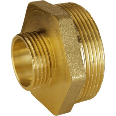 Ніпель редукційний 1″х1/2″ЗЗ латунний А0513А Ніпель редукційний 1″х1/2″ЗЗ латунний А0513А