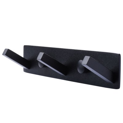 Планка з гачками TOPAZ TKB 9385-3-BL чорна Планка з гачками TOPAZ TKB 9385-3-BL чорна