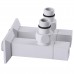 Набір Кран напівобертовий кутовий з американкою SOLOMON LUX 1/2″ CUBE WHITE 8888 (1уп)