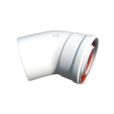 Коліно 45 градусів, d=60/100 mm CE.00.30 H ( TR.6045F )