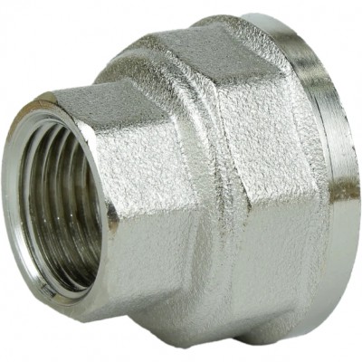 Муфта редукційна 1 1/2″х 1″ВВ нікельована восьмигранна А0337А(нк) Муфта редукційна 1 1/2″х 1″ВВ нікельована восьмигранна А0337А(нк)