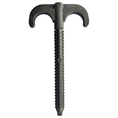 Кріплення-гак забивне подвійне для труби Ø16-20 довжина 120мм чорна CRISTAL (100шт) Кріплення-гак забивне подвійне для труби Ø16-20 довжина 120мм чорна CRISTAL (100шт)