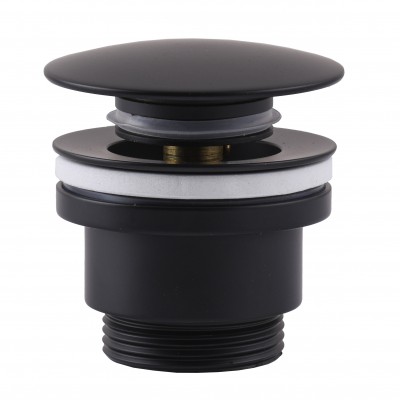 HG15-04A-10-BR-(BB)-Click-clack-Донний клапан ЛАТУНЬ ,Універсальний, Чорний мат (Box Globus Lux) HG15-04A-10-BR-(BB)-Click-clack-Донний клапан ЛАТУНЬ ,Універсальний, Чорний мат (Box Globus Lux)