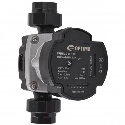 Насос циркуляційний енергоощадний Optima PRIME UPMH 25-60AUTO 130мм + гайки Насос циркуляційний енергоощадний Optima PRIME UPMH 25-60AUTO 130мм + гайки