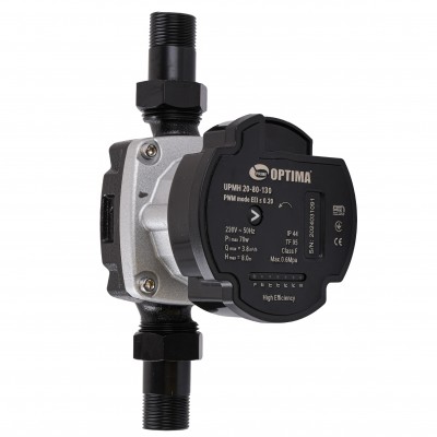 Насос циркуляційний енергоощадний Optima PRIME UPMH 20-80AUTO 130мм + гайки Насос циркуляційний енергоощадний Optima PRIME UPMH 20-80AUTO 130мм + гайки