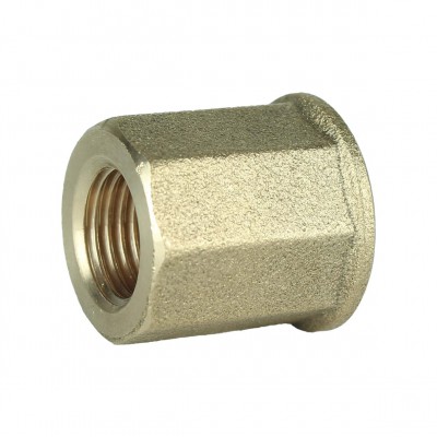 Муфта редукційна 3/8″х1/4″ВВ латунна восьмигранна А0321А