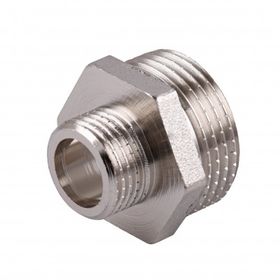 Ніпель редукційний 1″х1/2″ЗЗ нікельований під прокладку NN532G OPTIMUM Ніпель редукційний 1″х1/2″ЗЗ нікельований під прокладку NN532G OPTIMUM