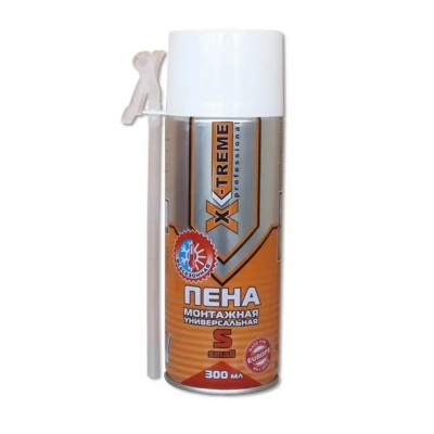 Піна монтажна ручна/пістолетна 300мл X-TREME Піна монтажна ручна/пістолетна 300мл X-TREME