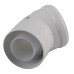 Коліно 45 градусів, d=60/100 mm CE.00.30 C Конденсаційне