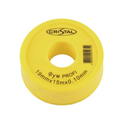Фум стрічка тефлонова PROFI S-1201 (19*15*0,10) 76мм CRISTAL Фум стрічка тефлонова PROFI S-1201 (19*15*0,10) 76мм CRISTAL