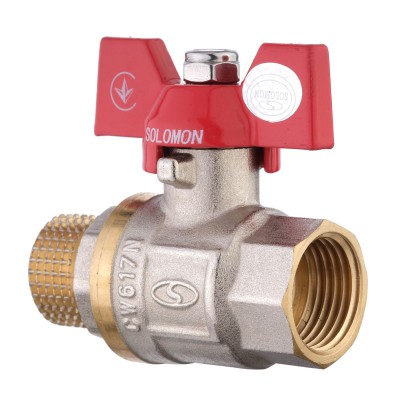 Кран кульовий прямий SOLOMON 3/4″ ЗВ КБ PN40 B1008 Кран кульовий прямий SOLOMON 3/4″ ЗВ КБ PN40 B1008