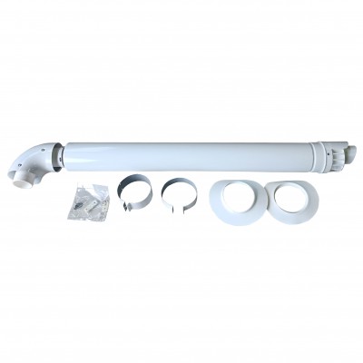 Димохід коаксіальний для конденсаційного котла Ariston 1000 мм, ø 60/100 із коліном, 3318073