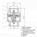 Клапан зворотнього ходу води SOLOMON пл.шт 1/2″ 6020 пласт.шток