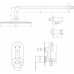 Душова система вбудована TOPAZ BARTS TBG 07205-G-H36