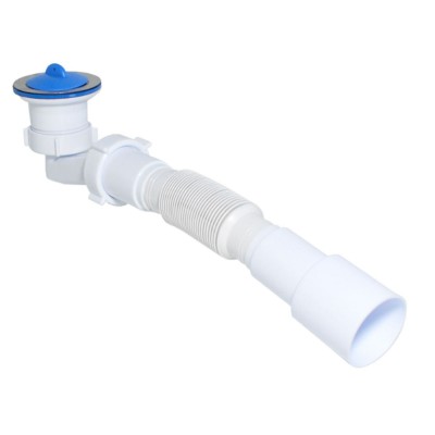 Сифон Waterstal SE 3860 для душ. піддона 1 1/2″ низький з гофрою 32х32/40/50 Сифон Waterstal SE 3860 для душ. піддона 1 1/2″ низький з гофрою 32х32/40/50