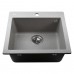 Гранітна мийка Globus Lux AOSTA сіiрий камiнь 490x455мм-А0005