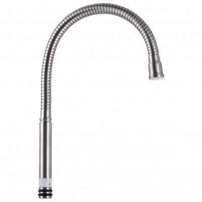 Гофра вилива SP-S103A-Steel для змішувача Без душової насадки Сталевого кольору Гофра вилива SP-S103A-Steel для змішувача Без душової насадки Сталевого кольору