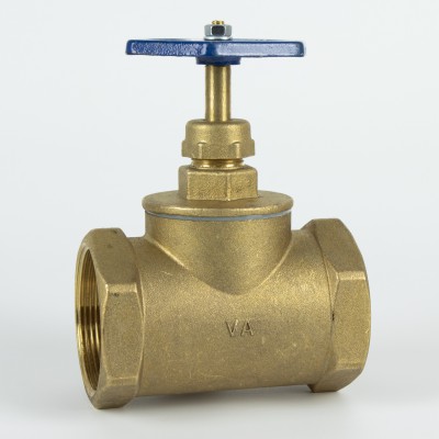 Кран ХВ вентильний прямий 2″ВВ латунний Б1128А