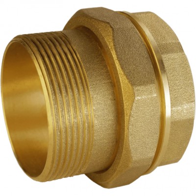 Згін американка пряма 2″ВЗ латунна Б0843А Згін американка пряма 2″ВЗ латунна Б0843А