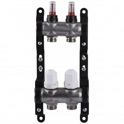 Колектор нержавіюча сталь з вимірювачем витрат ЕСО 001N 1″ x2 Колектор нержавіюча сталь з вимірювачем витрат ЕСО 001N 1″ x2