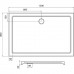 Душовий піддон прямокутний WKRA SS120I BRAVO (2уп.)