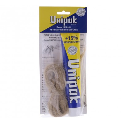 Паста пакувальна для води 75g з льоном-паклею 13g UNIPAK (Набір-Зроби сам)