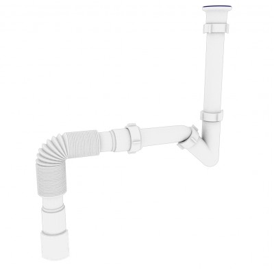 Сифон OPTIMUM для біде з різьбовим випуском та гофротрубою 32 * 40/50 OPTI-18050 Сифон OPTIMUM для біде з різьбовим випуском та гофротрубою 32 * 40/50 OPTI-18050