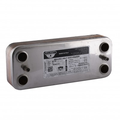 Теплообмінник паяний Zilmet ZB-12P int.prig 148 + coll 17B1901201 Теплообмінник паяний Zilmet ZB-12P int.prig 148 + coll 17B1901201