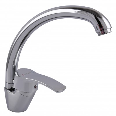 Змішувач для кухні Globus Lux QUEENSLAND GLQU-0203S латунь на гайці(картридж Sedal)