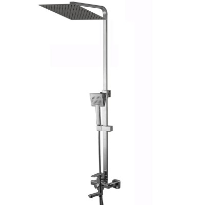 Душова система Globus Lux VAN-DS0026 Milano Лійка.Тропік30*30см нерж з виливом латунь-Штанга H=135см