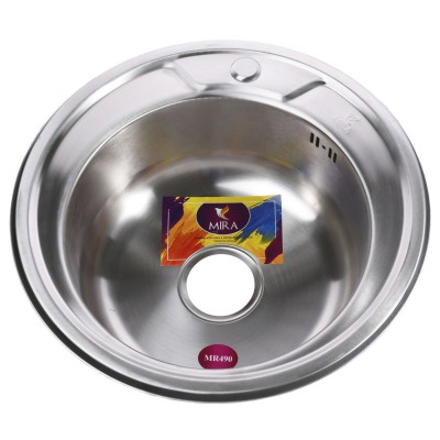 Мийка кухонна врiзна кругла 490х180 Matt MR 490 M Mira