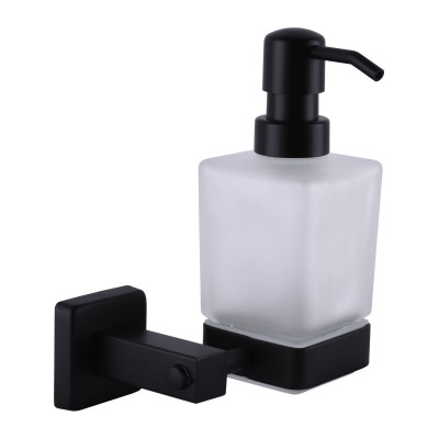 Дозатор рідкого мила Globus Lux BQ9433 чорний матовий SUS304 Дозатор рідкого мила Globus Lux BQ9433 чорний матовий SUS304