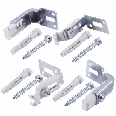 Універсальний комплект C-кронштейнів торцевого кріплення панельного радіатора NS-1018 CRISTA (2 шт) Універсальний комплект C-кронштейнів торцевого кріплення панельного радіатора NS-1018 CRISTA (2 шт)