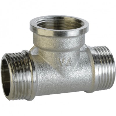 Трійник 3/4″ЗВЗ нікельований А0253А(нк)