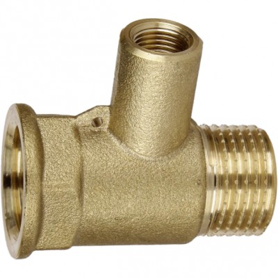 Трійник редукційний 1/2″х М10х1/2″ВВЗ латунний (термодатчик) А0202А