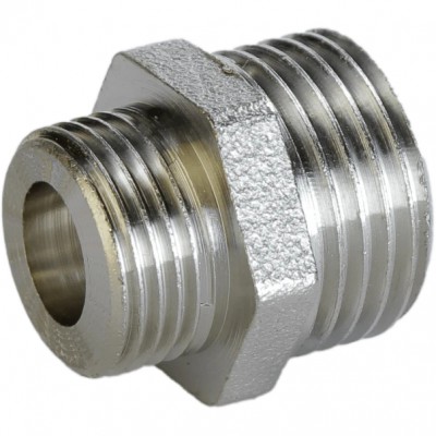 Ніпель редукційний 3/4″х1/2″ЗЗ нікельований під прокладку А0511-1А(нк) Ніпель редукційний 3/4″х1/2″ЗЗ нікельований під прокладку А0511-1А(нк)