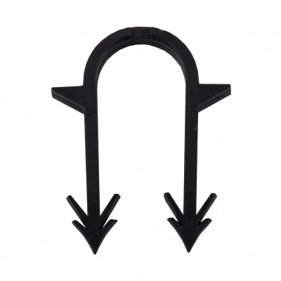 Такерна гарпун-скоба для кріплення труби ТП Ø16-20 довжина 50мм чорна (572шт) Такерна гарпун-скоба для кріплення труби ТП Ø16-20 довжина 50мм чорна (572шт)