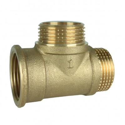 Трійник 1″ВЗЗ латунний А0272А