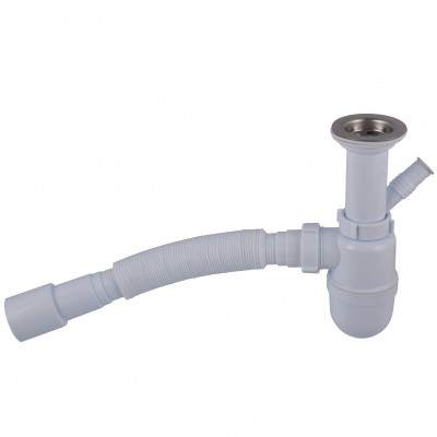 Сифон OPTIMUM11/2″*40 для умивальника та мийки з відведенням для пральної машини та гофротрубою 40*40/50 OPTI-13043 Сифон OPTIMUM11/2″*40 для умивальника та мийки з відведенням для пральної машини та гофротрубою 40*40/50 OPTI-13043