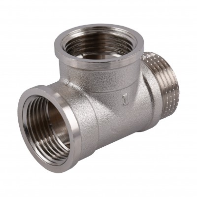 Трійник 1″ВВЗ нікельований NT554S OPTIMUM Трійник 1″ВВЗ нікельований NT554S OPTIMUM