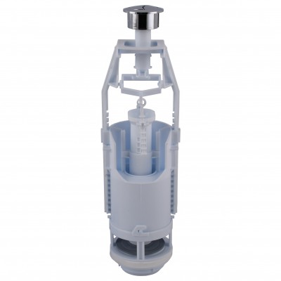 Зливний клапан бачка унітазу OPTIMUM з подвійним режимом зливу (хромована кнопка) OPTI 0510 Зливний клапан бачка унітазу OPTIMUM з подвійним режимом зливу (хромована кнопка) OPTI 0510